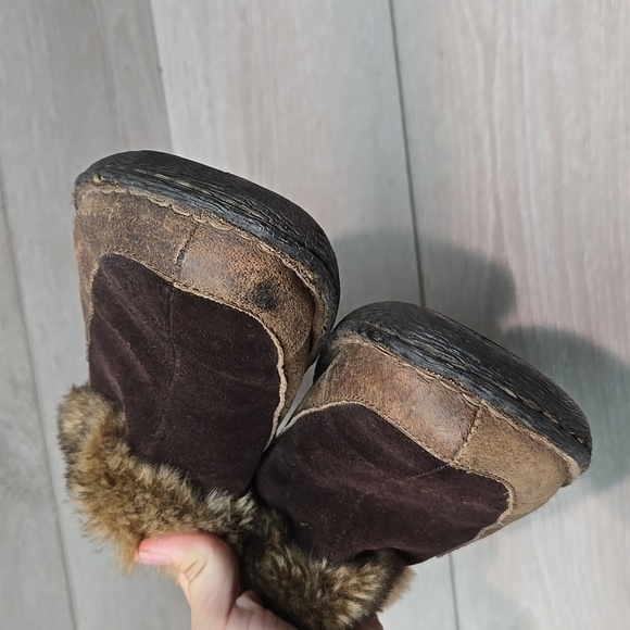 B.O.C Women Leather Insulated lined Clog Mary Jane mule shoes sz 9.5 - Picture 3 of 13